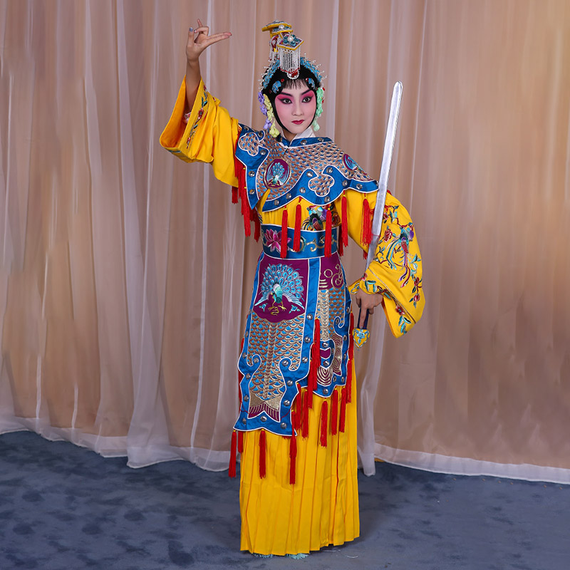 罗山霸王别姬虞姬服 软绉别姬服